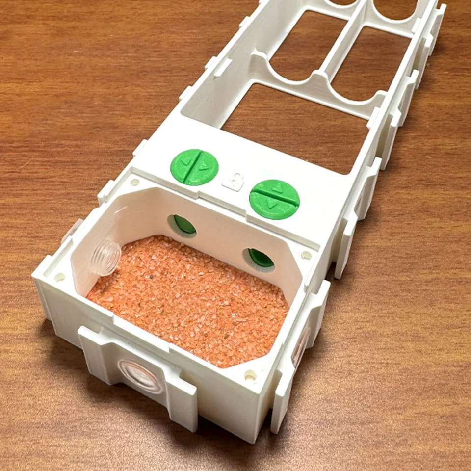 Nido de hormiga impreso en 3D con capacidad de expansión ilimitada, con separación seca y húmeda, compatible con diámetro de 18mm/20mm