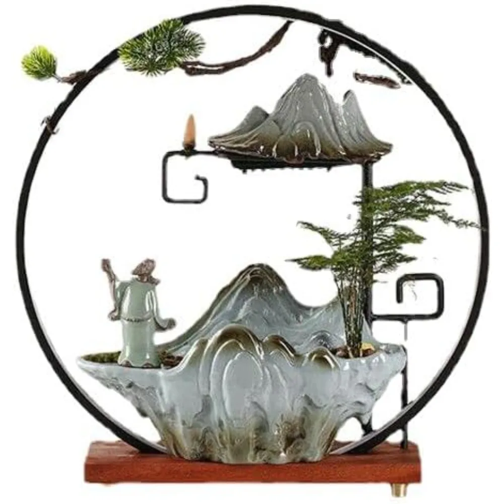 Flowing Water Wealth Ornament De Coration Flowing Water Fountain Circulating Water Living Room Decoration Housewarming