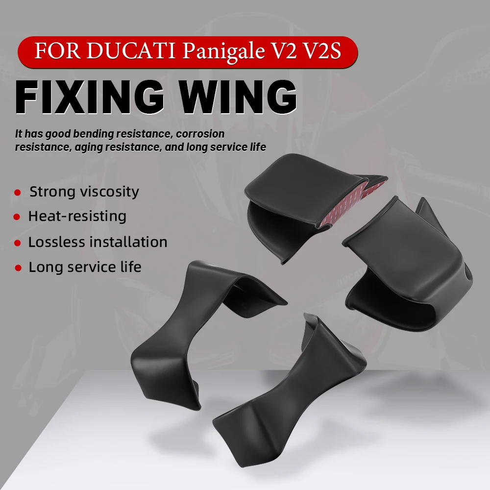 

Suitable for Ducati Panigale V2 V2S 2020-2024 motorcycle fixed wing fairing kit, side turbulence hood, aerodynamic wing, aileron