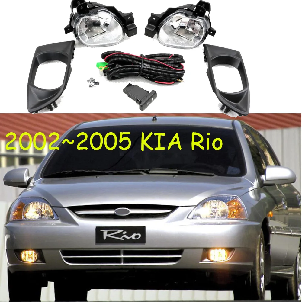 

Автомобильный бампер, передняя фара для Kia Rio, противотуманные фары K2 2002 ~ 2005y, автомобильные аксессуары, галогенная лампа, автомобильная фара для Rio