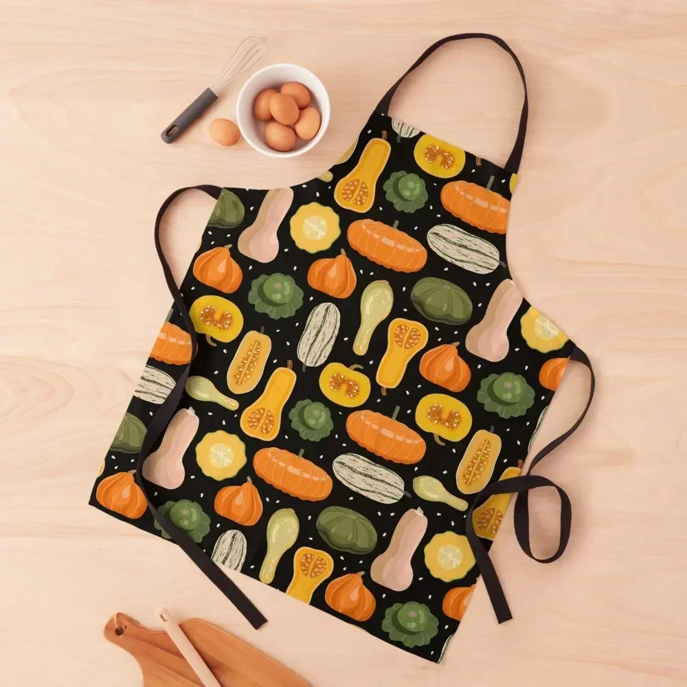 

Squash and Pumpkin Apron Chef Accessory Cute Kitchen cookings for women kindergarten teacher Apron