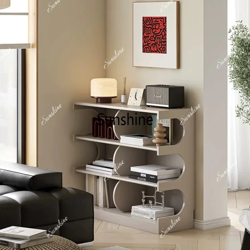 Retro Locker Living Room Small Apartment Floor Display Cabinet Sofa Side CabinetTJ