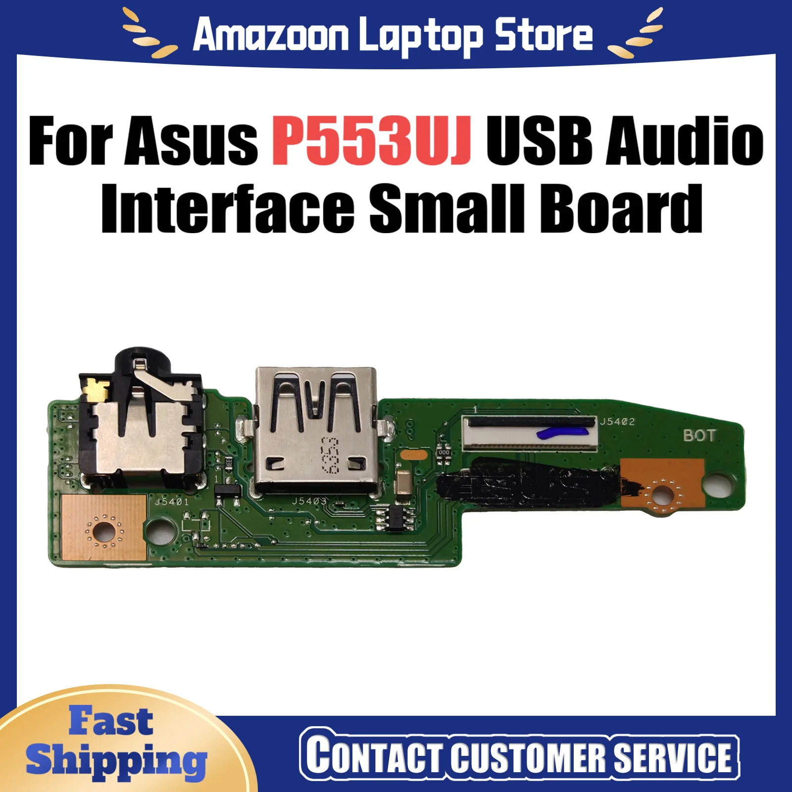 Original For ASUS P553UJ USB AUDIO interface small board P553UJ IO BOARD REV 2.0 tested good Fast Ship