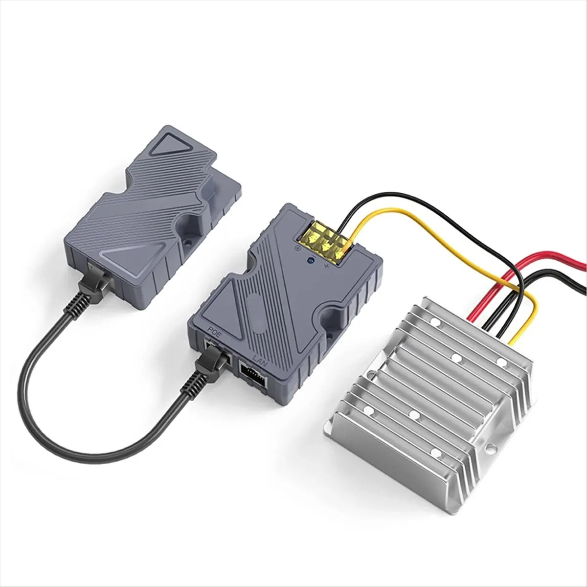 ABAI For Starlink PoE Injector 150W Dish Cable Adapter to RJ45 Car DC Step UP Converter 12V to 48V for Starlink V2 Outdoor