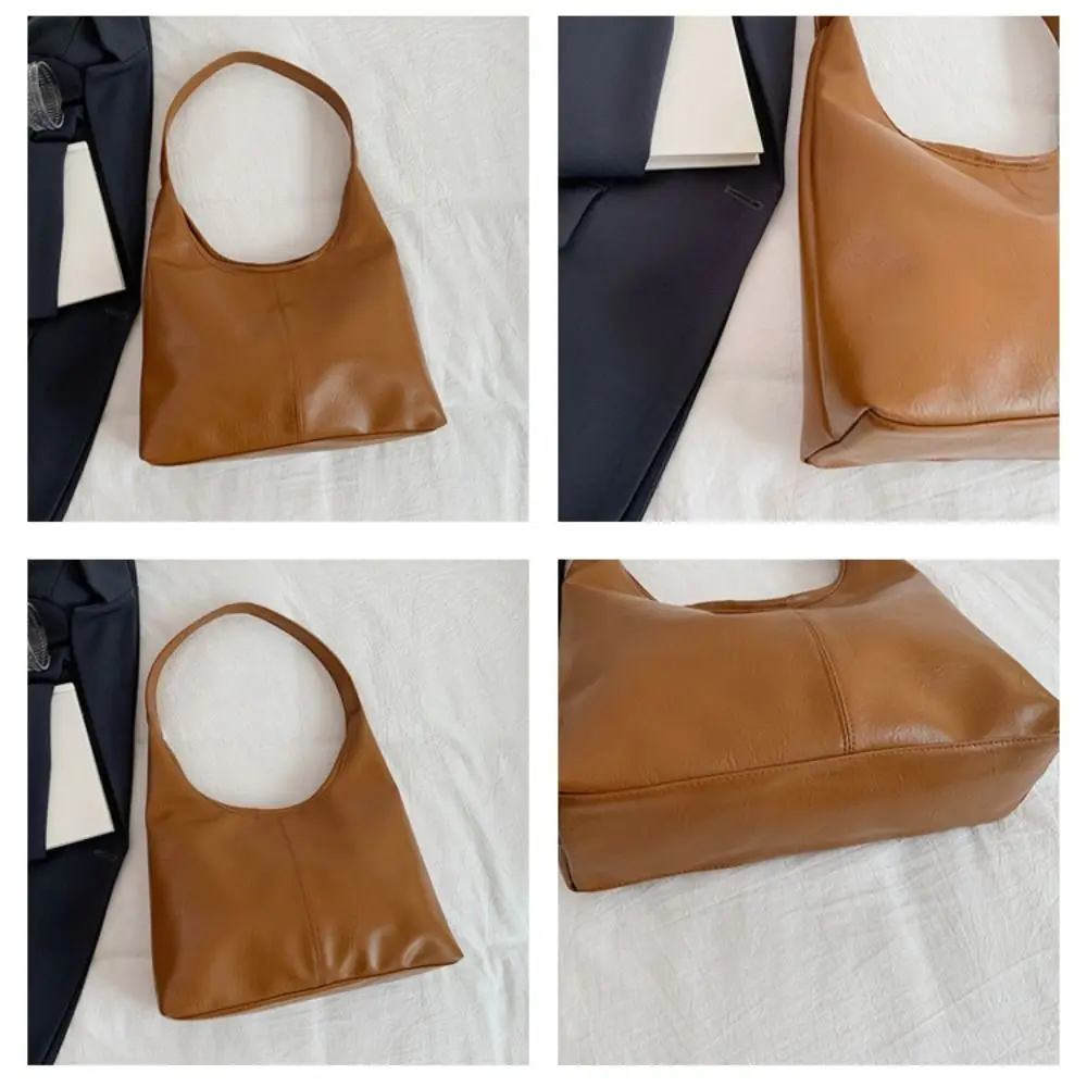 حقيبة يد نسائية عصرية ذات سعة كبيرة وخفيفة الوزن وبسيطة من جلد البولي يوريثان حقيبة يد ناعمة للسفر