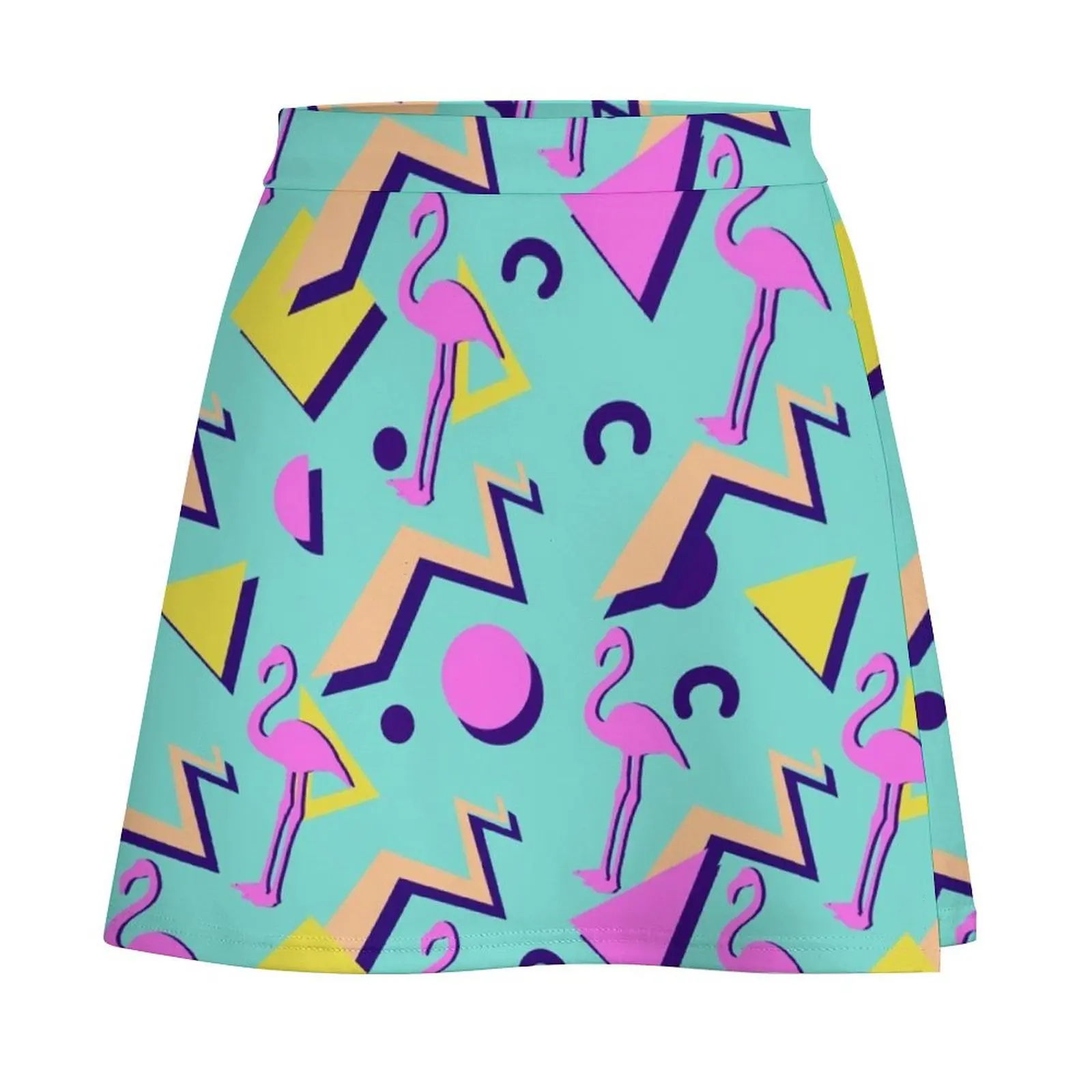 80s Memphis Pattern Mini Skirt Woman clothing women's summer dress 2026 Women's summer dress Mini Skirt