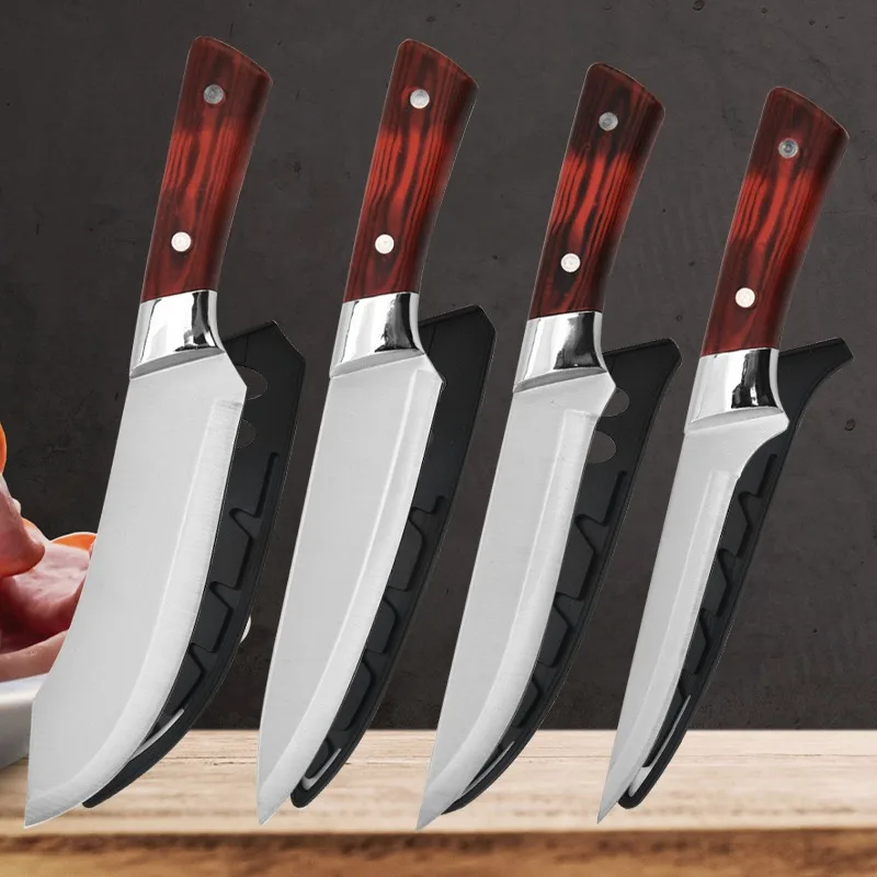 

Stainless Steel Boning Knife Pig Cutting Knife Cutting Butcher Cleaver Peeling Household Meat Cleaver Sharp Chef Knife