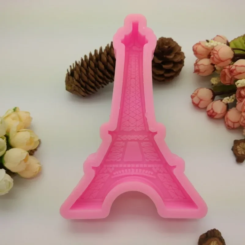 Diy Eiffel Tower Modeling Silicone Candle Mold Handmade Crafts Gypsum Clay Resin Making Tools Desktop Decoration Home Gifts