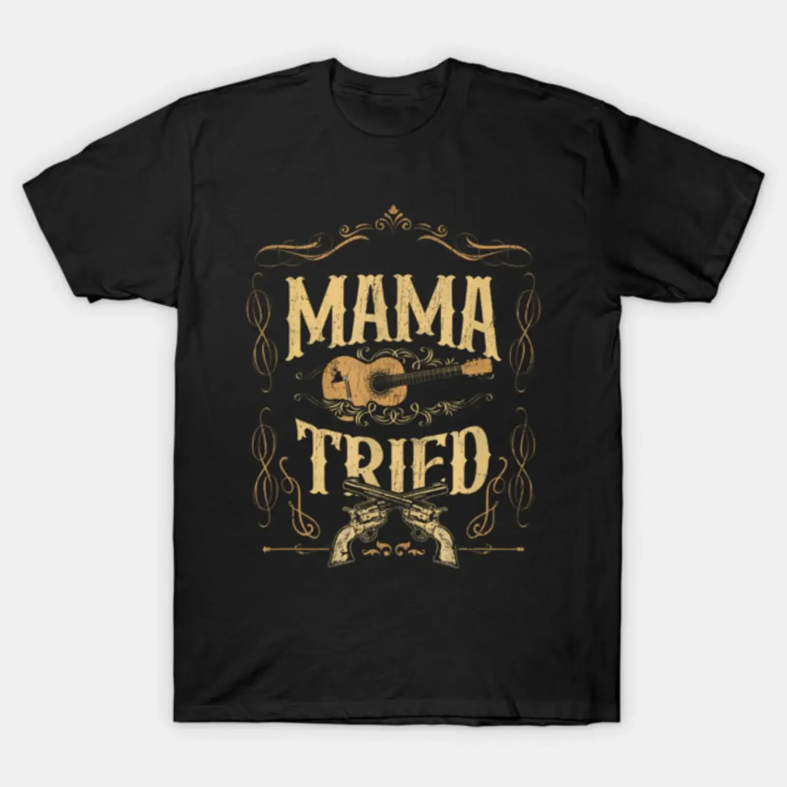 Mama Tried Renegade Outlaw Music Lovers Country T Shirt vintage Washed homme designer clothes Versatile Comfortable Breathable