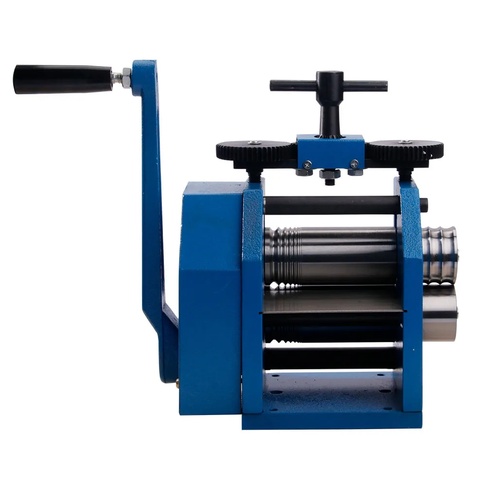 Combined Manual Rolling Equipment with Semi-Circular Grooves for Gold Silver Blank Compression