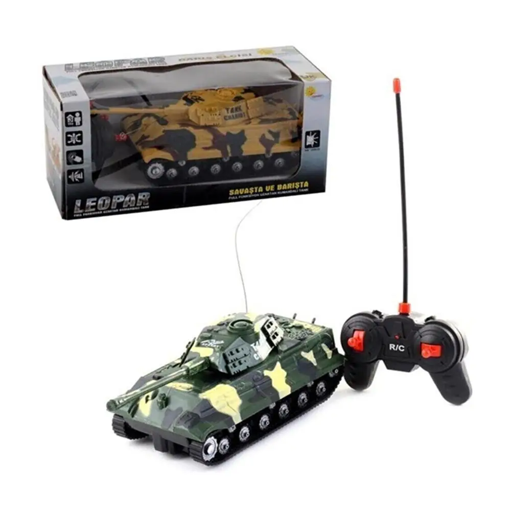 Controlled leopard Tank with voice and lighted toy