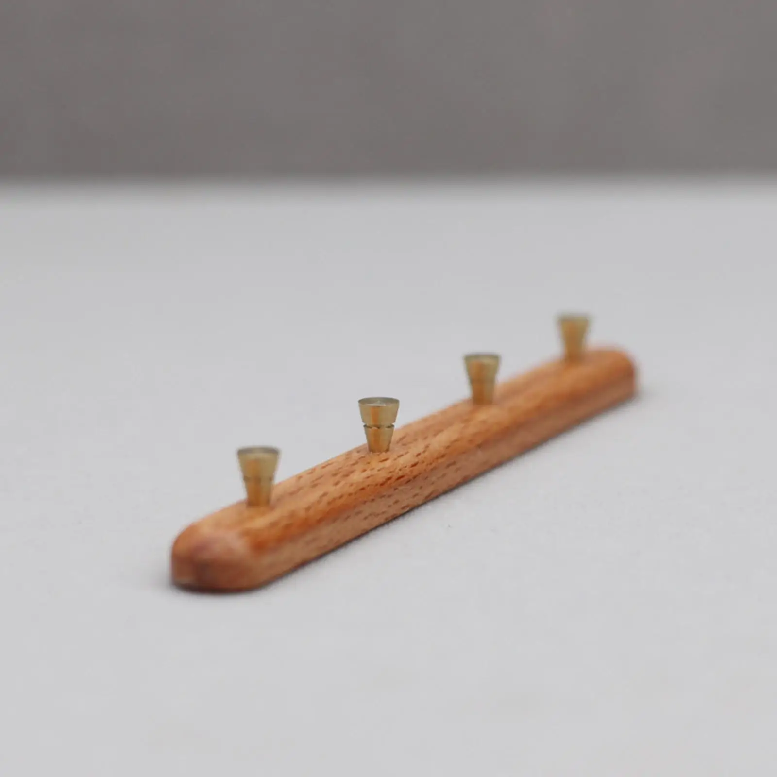 1/6 Coat Rack Dollhouse Furniture Wood Wall Mounted Miniature Dollhouse Coat Hooks for Diorama Micro Landscape Photography Props