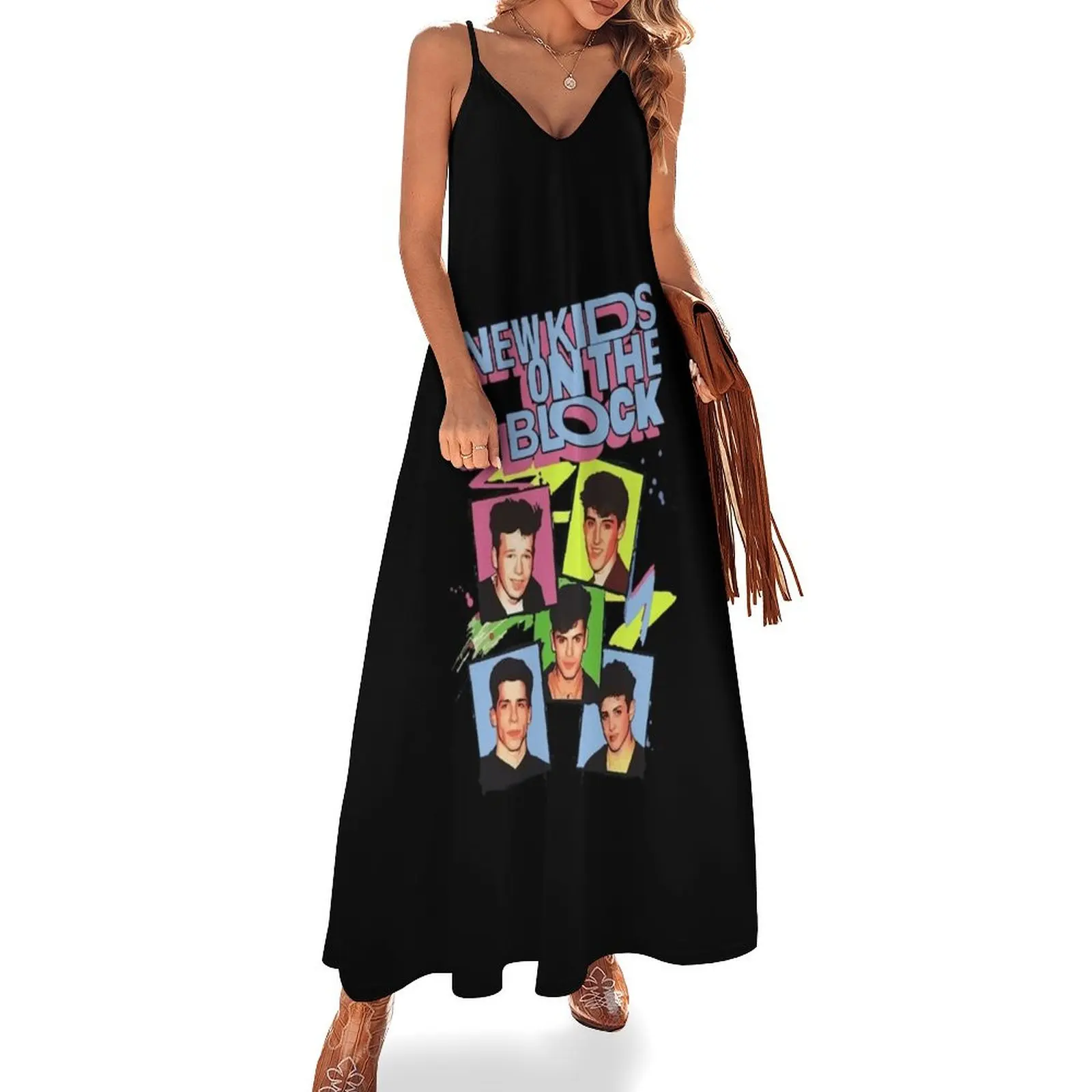 

Vintage NKOTB Band Music Setup Official Sleeveless Dress dress party night women party dresses dresses for prom