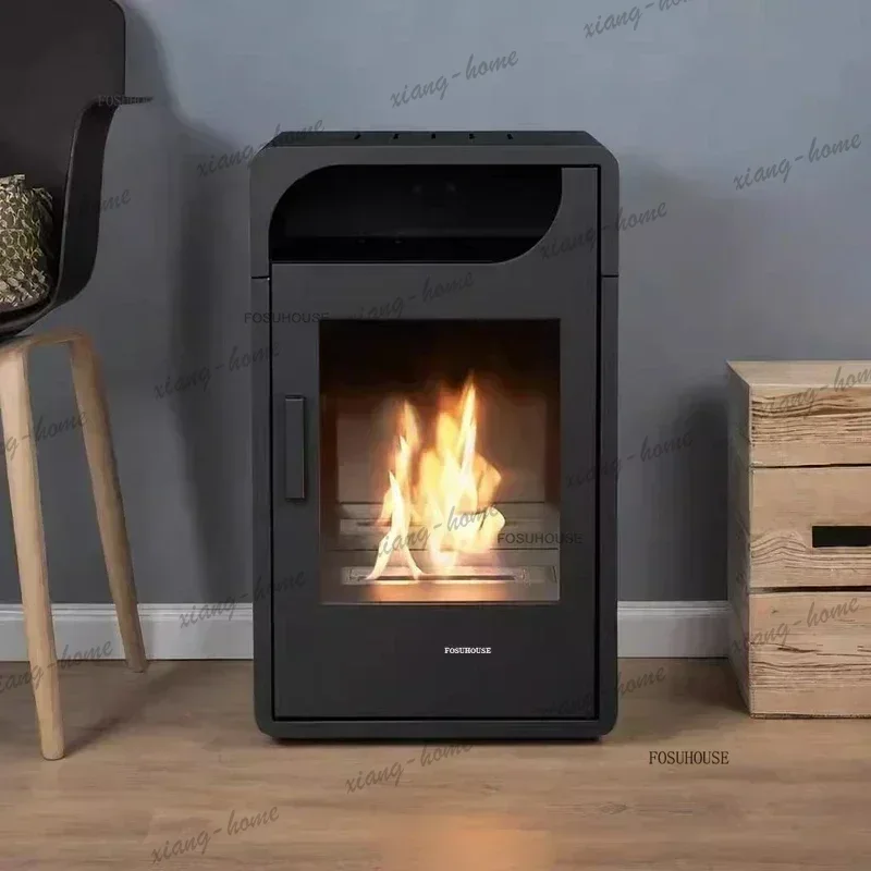 lsEuropean Real Fire Chimeneas Cabinet Living Room Iron Art Heating Stove Designer Home Fireplace Decoration Winter Indoor Heate