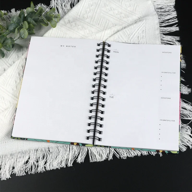 Capa dura personalizada A5 Life Journal Notebook, diário impresso, impressão de planejador, personalizado, 2024-2025