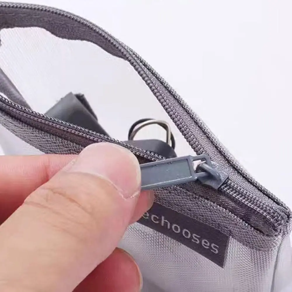 Multipurpose Portable Square Mesh Storage Pouch Breathable Large Capacity Key Bags Lightweight Cosmetic Bag
