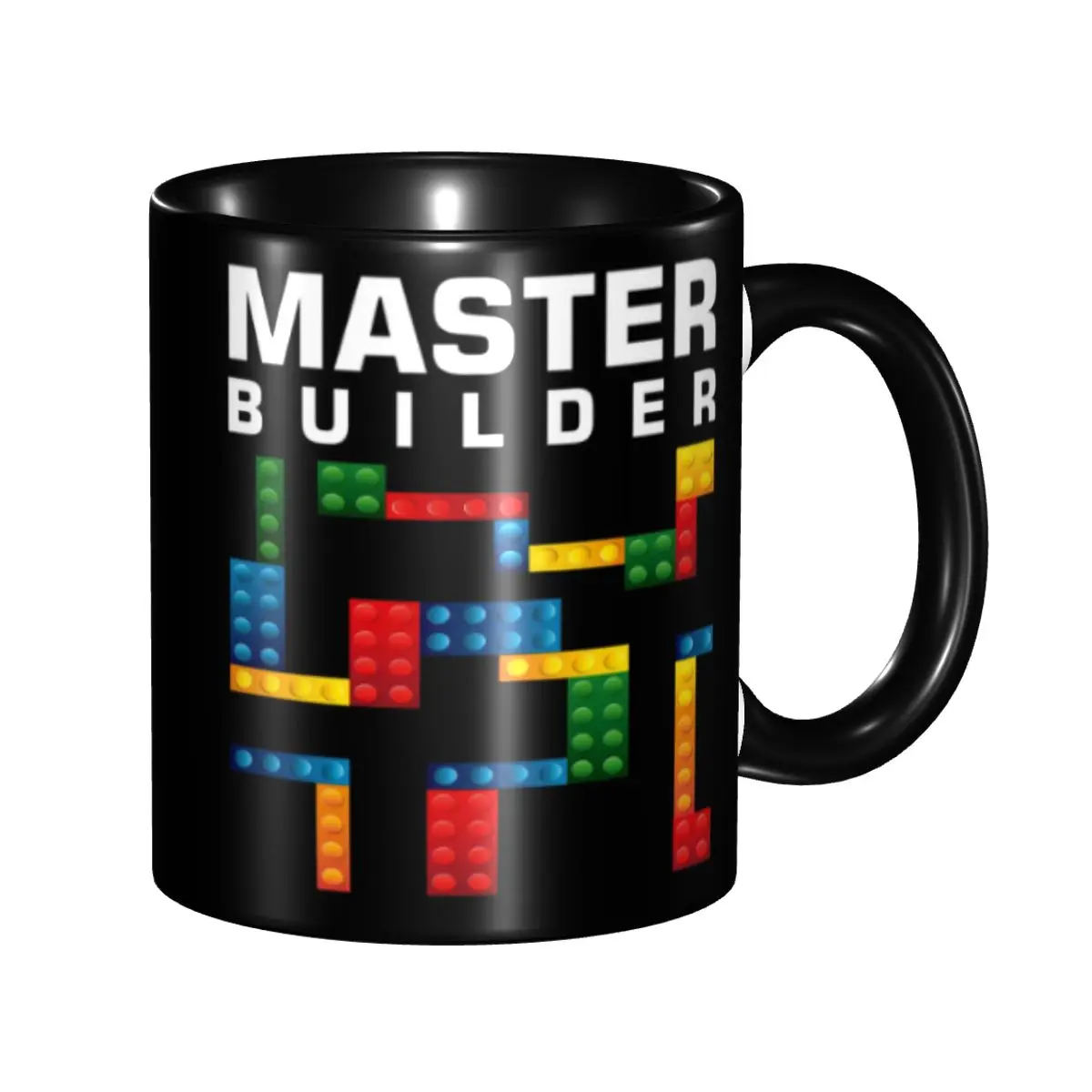

DIY Master Builder Funny Building Blocks Gift Ceramic Mugs Customized Coffee Cups Creative Gift
