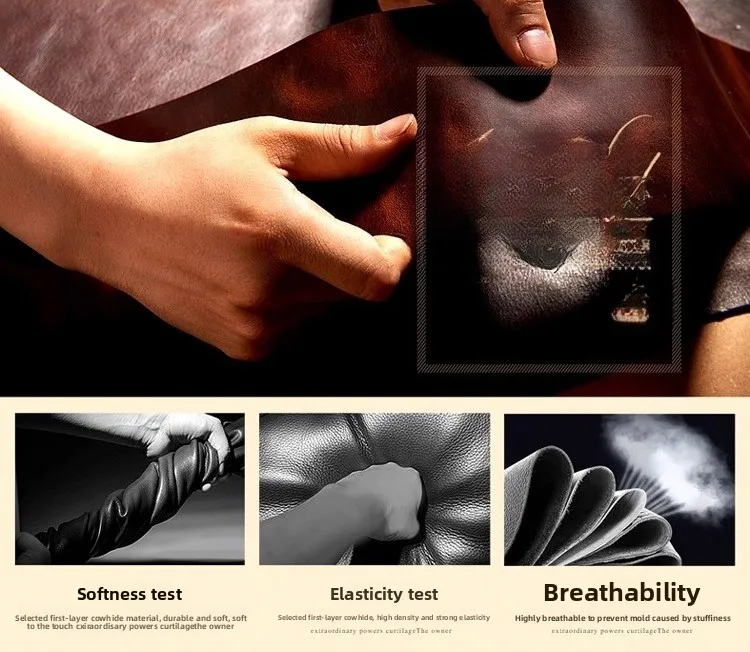 سرير من الجلد الأوروبي مصنوع من خشب البلوط الصلب وأثاث غرفة نوم رئيسية فاخرة من الجلد الأوروبي والأمريكي