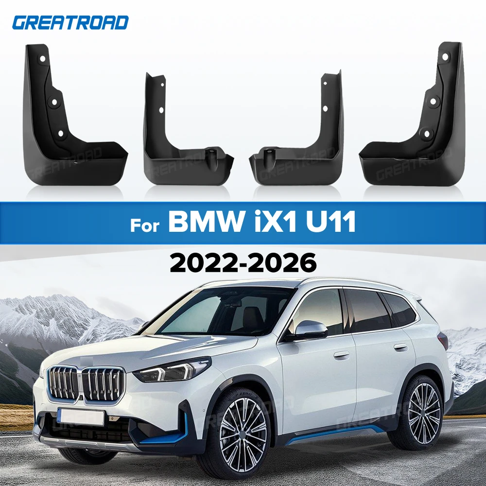 Mudflaps Fender For BMW iX1 U11 2022-2026 Splash Guards Mudguards Mud Flaps car Accessories