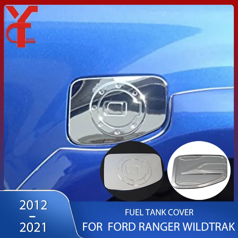 

Chrome Fuel Tank Cap Tank Cover For Ford Ranger wildtrak 2012 2013 2014 2015 2016 2017 2018 2019 2020 2021