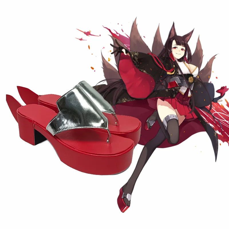 Jogo Azur Lane Akagi Cosplay Traje, Quimono Conjunto Completo, Roupa, Sapatos de Cauda, Peruca, Uniforme de Orelha, Dia das Bruxas, Festa de Carnaval