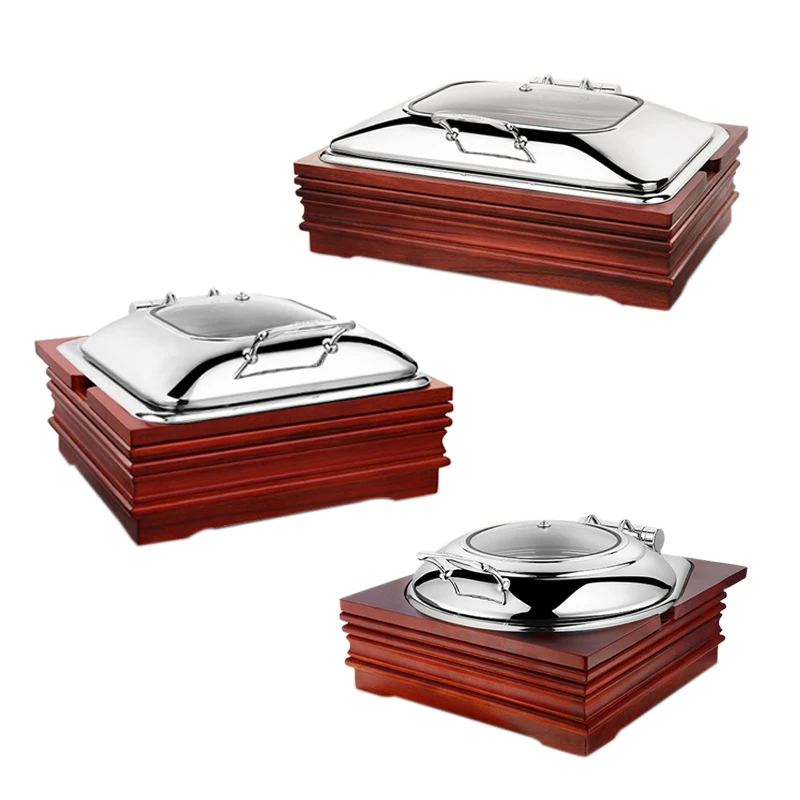 Catering Equipment Buffet Stainless Steel Chafing Dish Electric Food Warmer For Hotel Banquet Party
