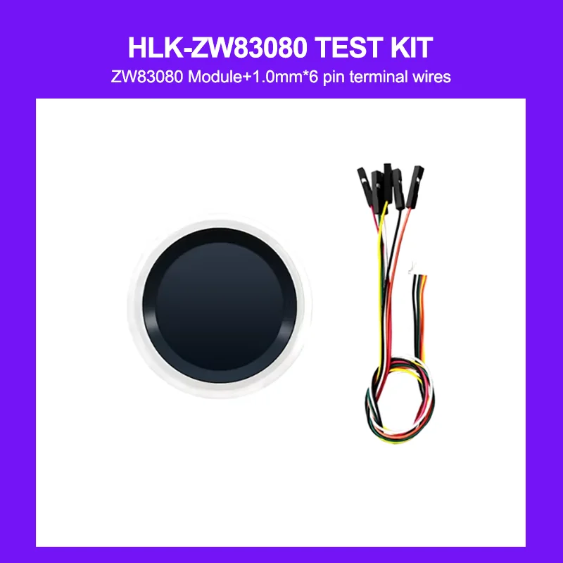HLK-ZW83080 Smart Door Access Semiconductor Fingerprint Recognition Sensor Module 80*64