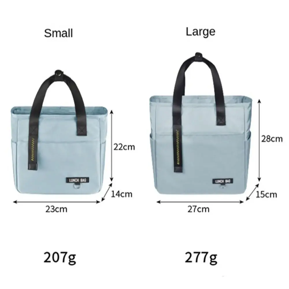 Large Capacity Insulated Lunch Box Portable Thickened Food Zipper Storage Bags Ice Pack Cooler Bag Travel Picnic Handbags