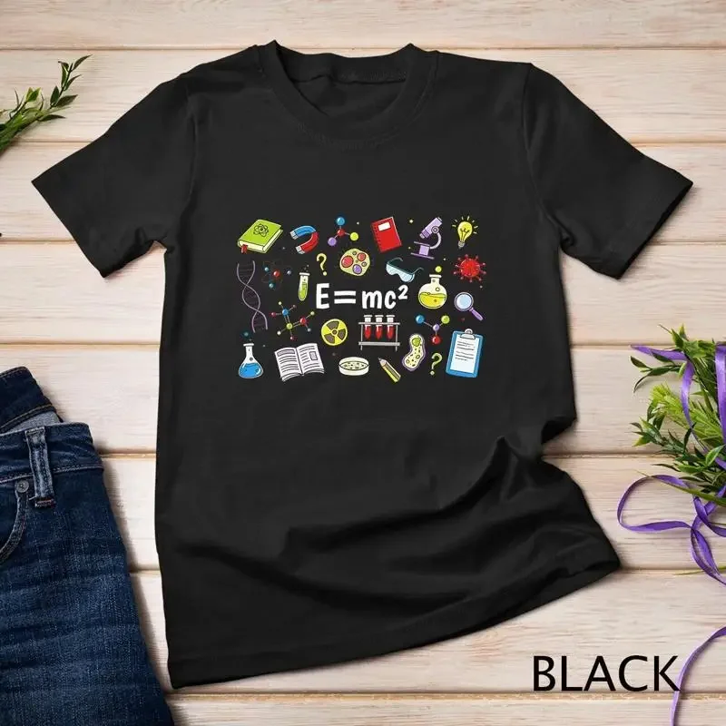 E mc2 Equation Unique Minimalist Relativity Science Physics Unisex T shirt