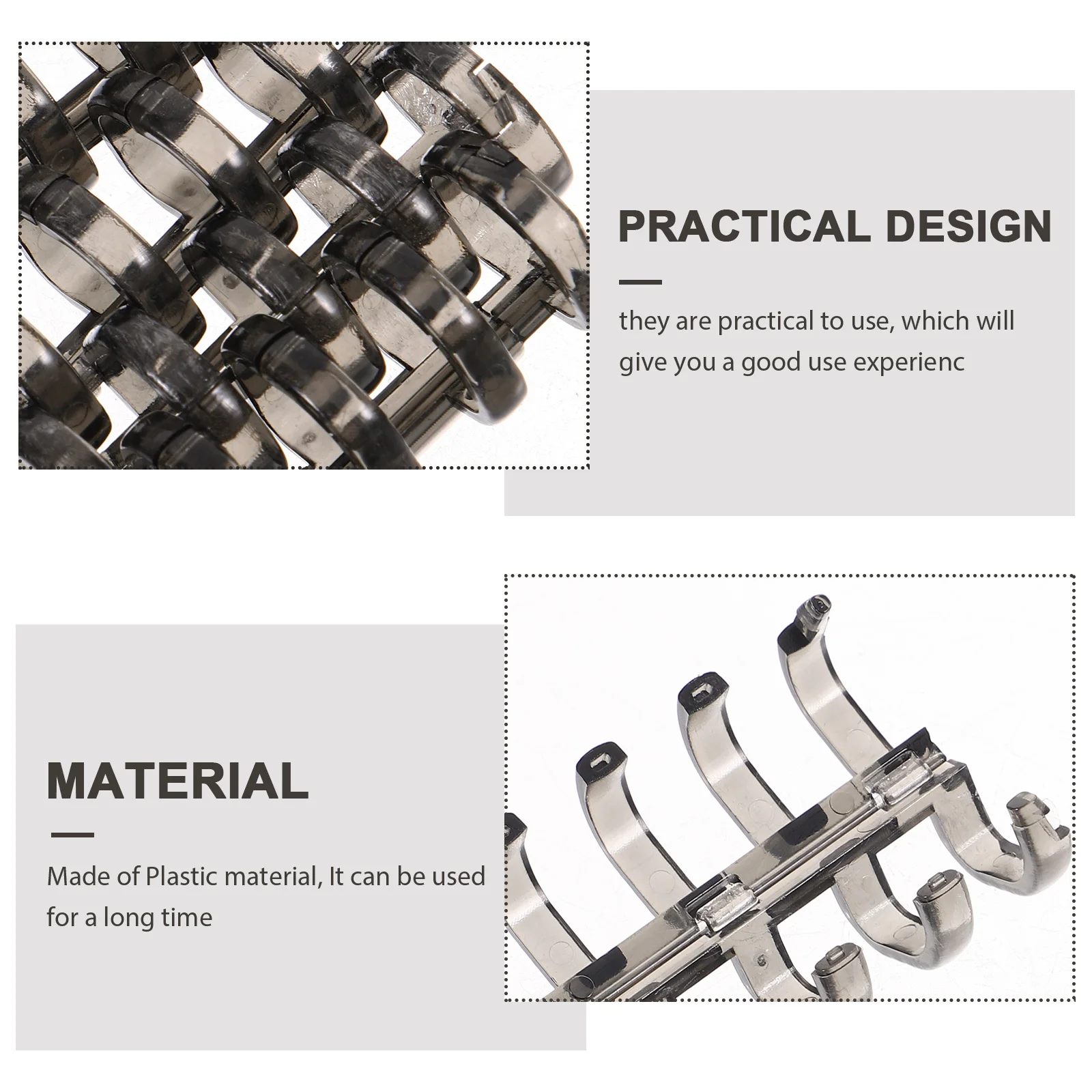 10 قطعة من البلاستيك 5 فتحات فضفاضة أوراق الموثق خواتم ل دفتر مذكرات سجل القصاصات ملزمة لفائف استبدال مدرسة مكتب الاستخدام المنزلي
