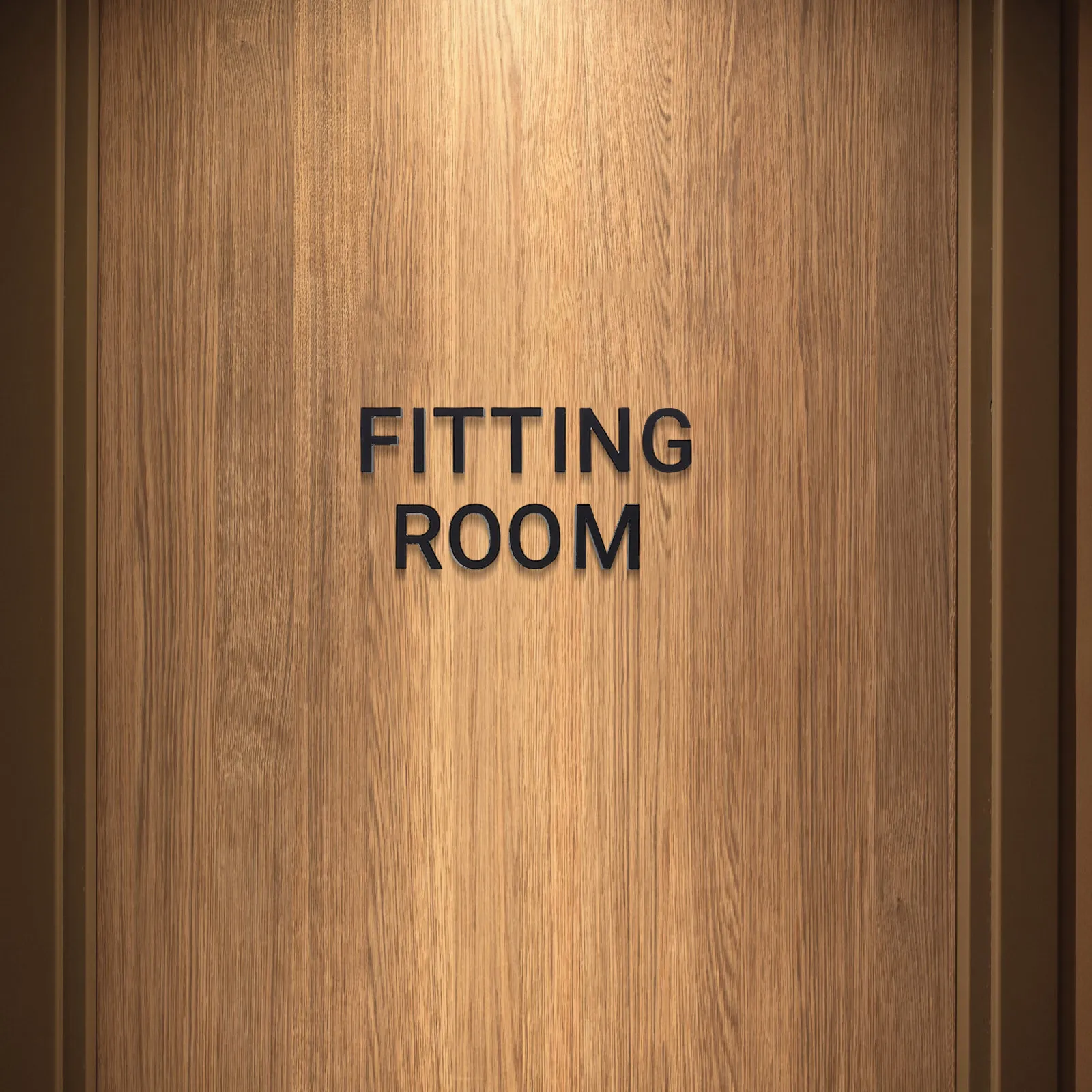 1Set Acrylic Fitting Room Sign Repositionable Adhesive For Interior Decor Stylish Door Clothing Store Wall Sticker