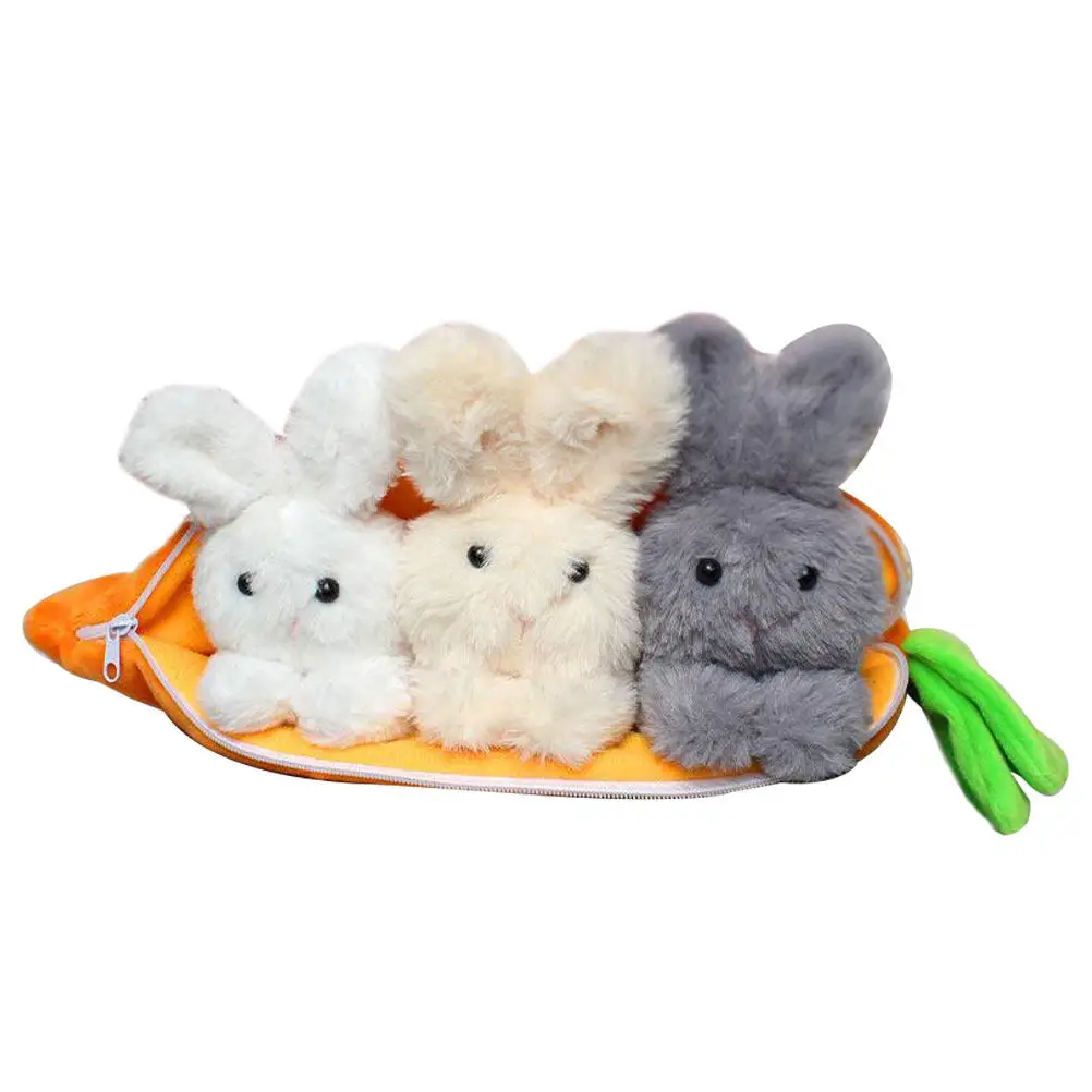 

1 Set Easter Rabbit Carrot Ornament Lovely Bunny Decoration Party Desktop Adornment Festive Tabletop Accent Easter Rabbit