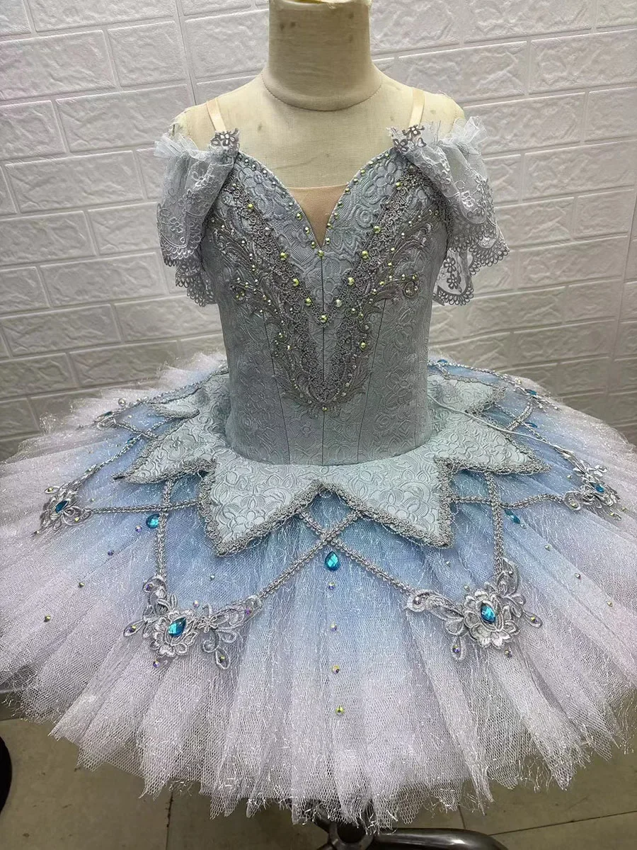 Ballet Tutu Professional Dance Costume Women Girls Child Adult Custom Size Perfomance Competition Dress Stage Dance Wear