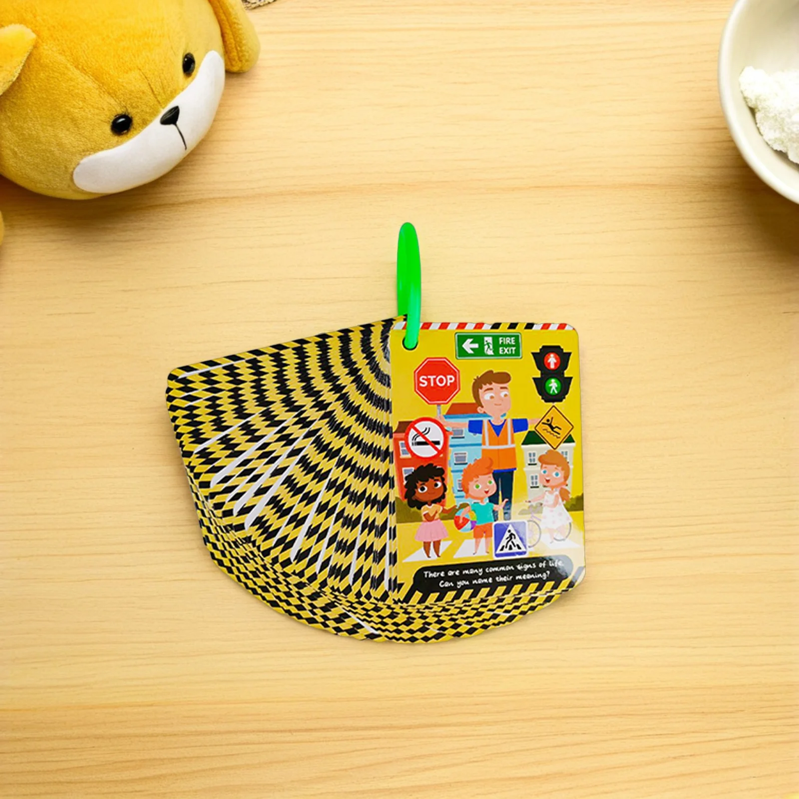 مجموعتان من بطاقات تعليم الأطفال، بطاقات فلاش للتعلم المبكر للأطفال، علامة شارع محمولة مقاومة للماء للتطوير المعرفي #5