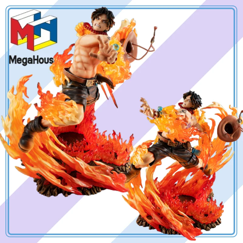

【100%original】MegaHouse One Piece Portgas D. Ace - Portrait of Pirates Maximum - 15th Limited Ver. Garage Kit Gifts Toys Model