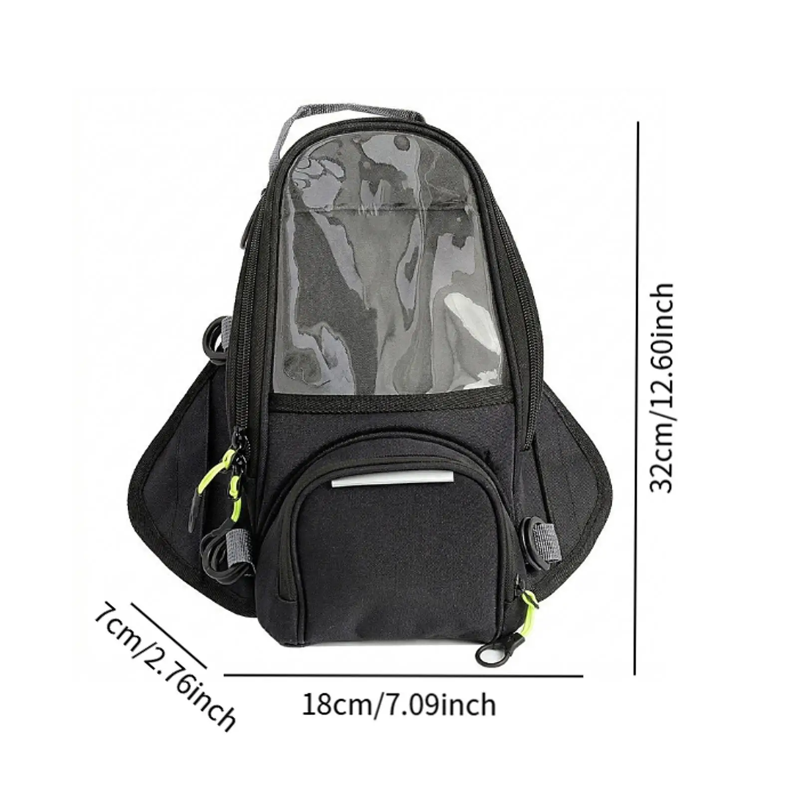 

Motorcycle Tank Bag Gas Oil Tank Bag Phone Holder Water Resistant Lightweight Wear Resistant Luggage Storage for Outdoor