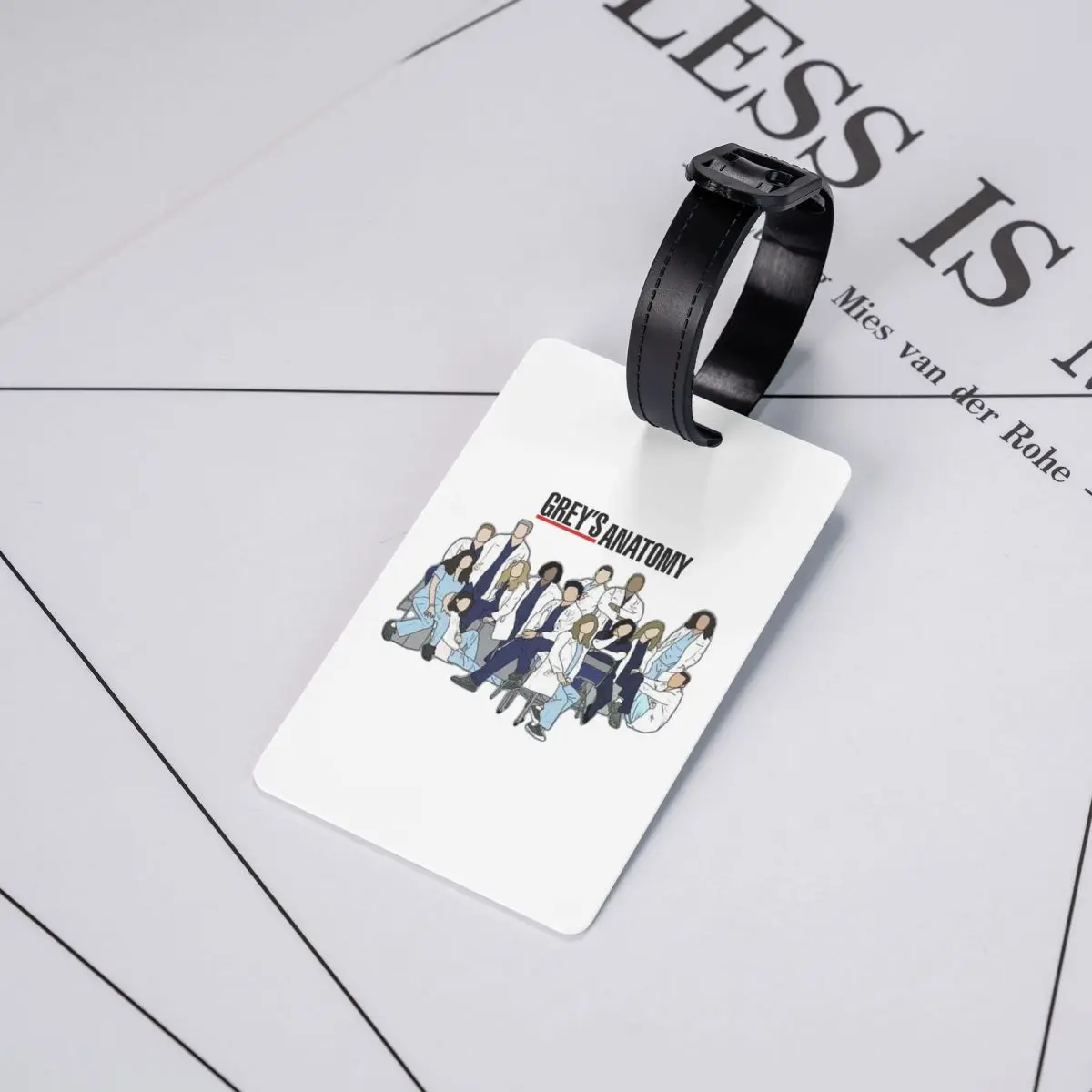 

Greys Anatomy Seasons Luggage Tags Suitcase Accessories Travel Baggage Boarding Tag Label Holder ID Name Address