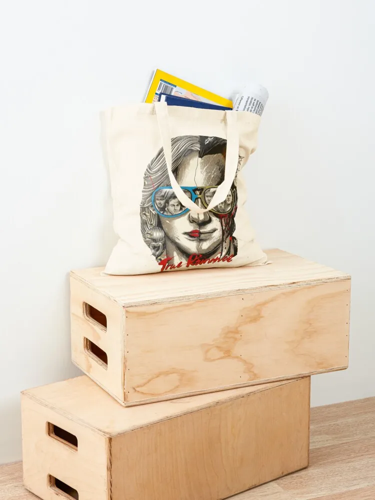 True Romance Tote Bag Women's shopper bag large size bags canvas tote bag Canvas