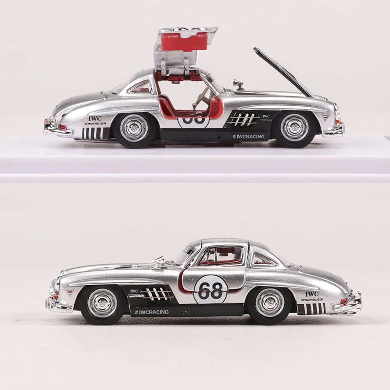 BSC 1/64 300sl W198  Door Open Simulation Diecast Model Car To Collect Toys