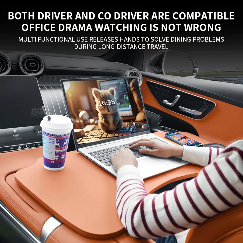 General Car Desk Foldable Working Car Mounted Desktop Computer Dining TableMultifunctional Co Driver's Desk Interior Accessories
