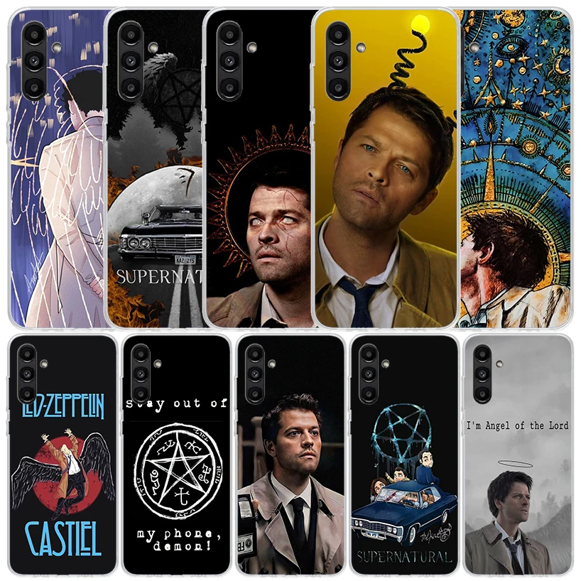 Angel Castiel Supernatural Cover for Samsung Galaxy A17 A37 A57 A16 A26 A36 A56 A15 A14 A55 Phone Case A13 A53 A25 A35 A24 A34 A
