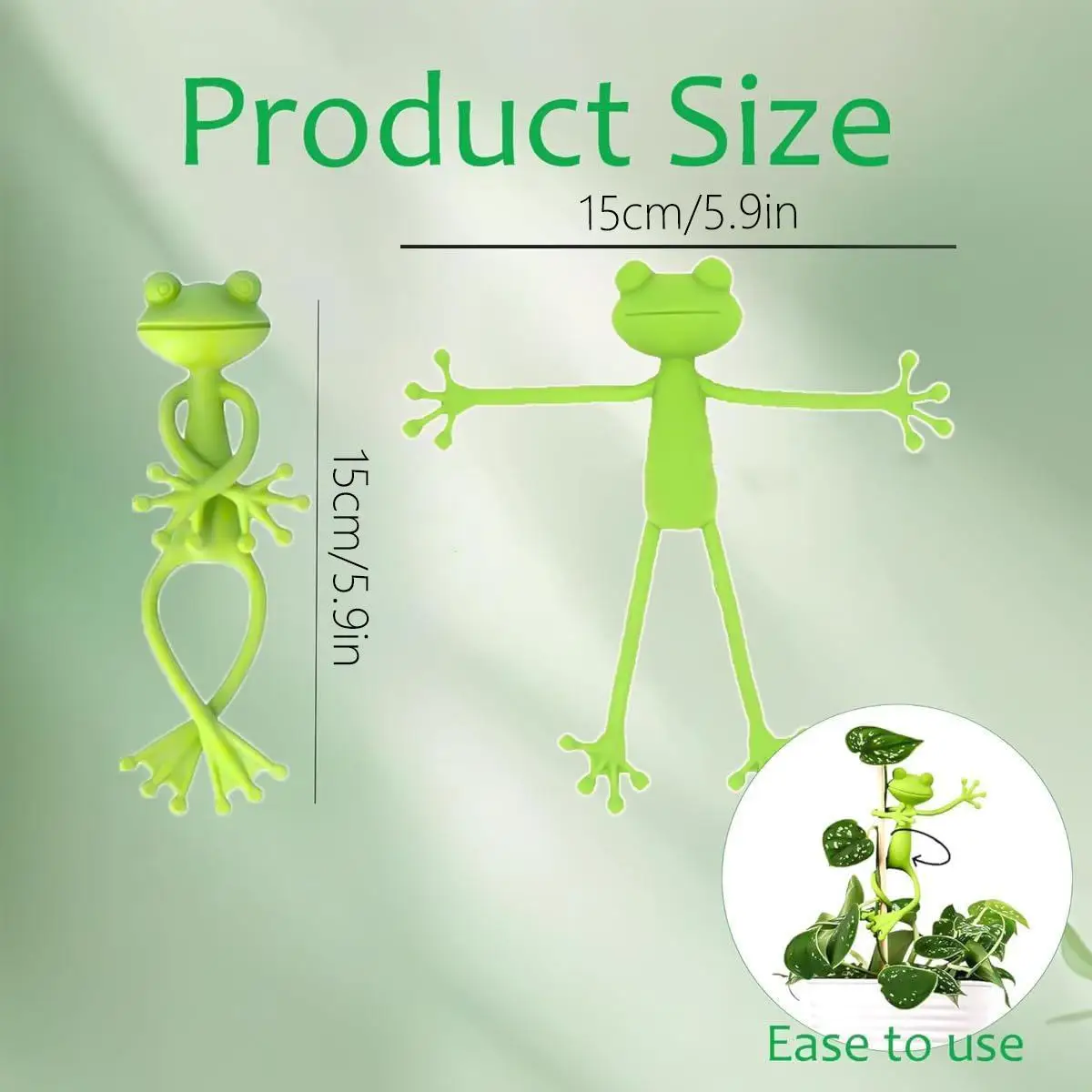 5 Counts/set Frog Design Plant Support, Cute FrogDesign Plant Climbing Support, Plant Climbing Frame, Garden Supplies for Indoor