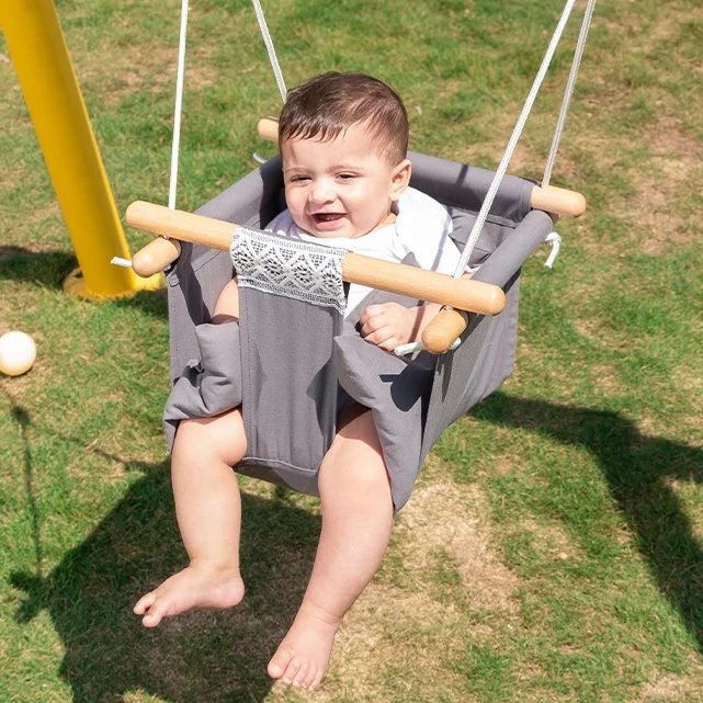 مقعد أرجوحة قماشي بلاستيكي آمن من TOPIND للأطفال للاستخدام الداخلي والخارجي والحديقة والمغامرة في الحديقة #4