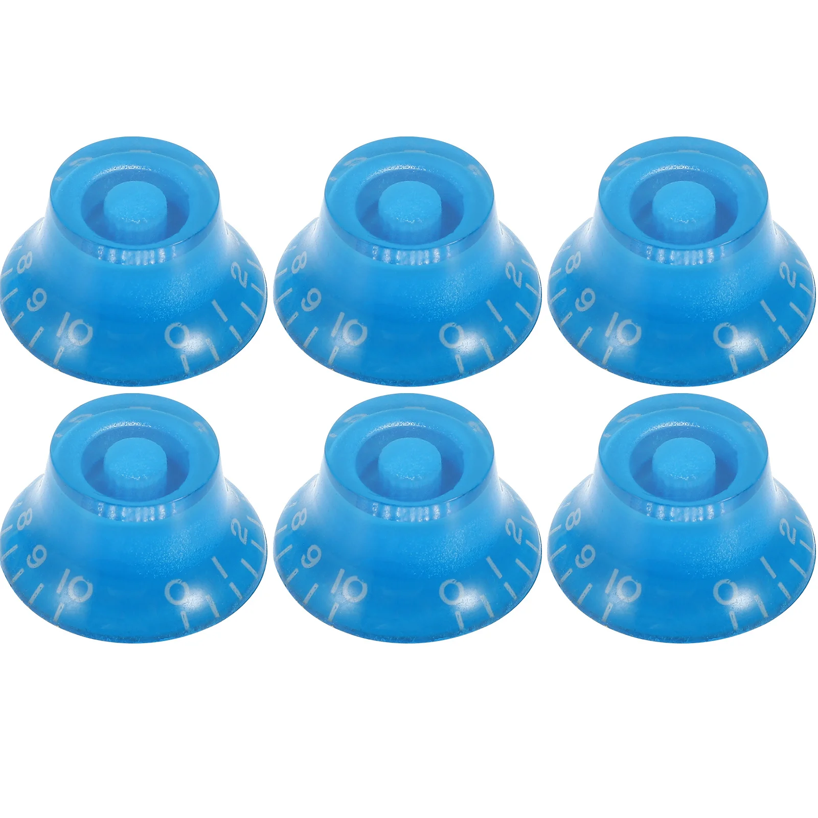 

6Pcs Guitar Potentiometer Knobs Acrylic Volume Control Caps Durable Wear Resistant for Electric Bass Guitar Amp