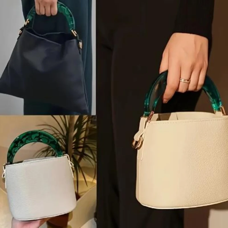 1pc em forma de u plástico substituição bolsa alça durável moda diy artesanal saco acessórios para tecido crossbody saco decoração