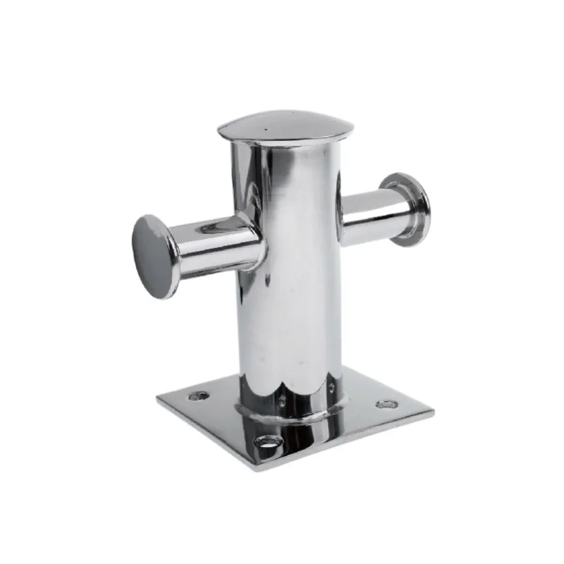 120*120mm Stainless Steel Single Cross Mooring Bitt Welded Pipe Marine Boat Yacht Hardware Accessories