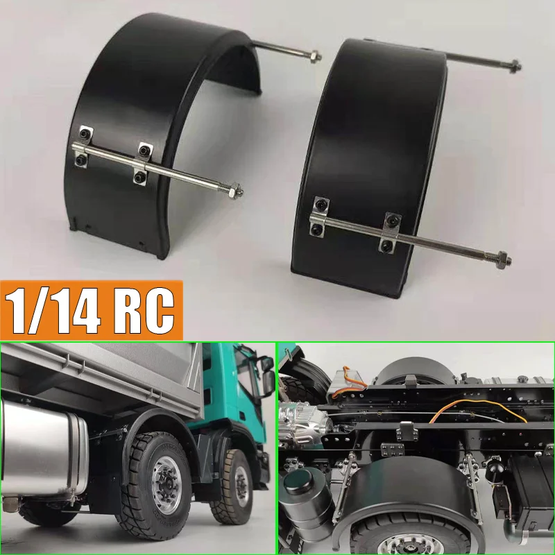 RC Truck Simulation Front Wheel Fender for 1/14 Tamiya SCANIA 770S R620 VOLVO BENZ Arocs MAN TGX Car Accessories