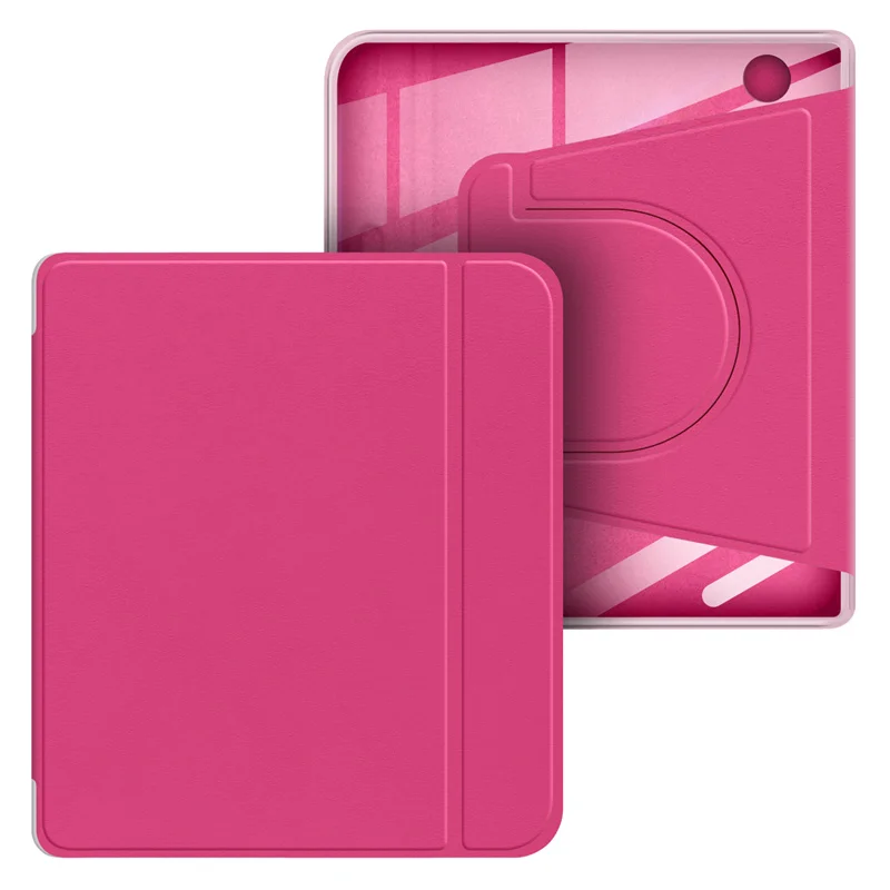 YoungMe Étui Rotatif 360° Pour Kobo Clara Colour 2024 – Coque Magnétique Amovible, Support Réglable, Veille/réveil Auto – Rose