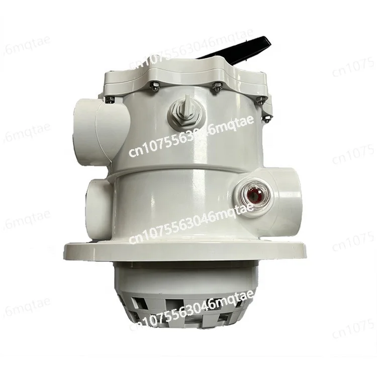 1.5/2 Inch Top Mount Multiport Valve 6-Way Flange Style Valve Replacement Pool and Spa Sand Filter Manual Valve