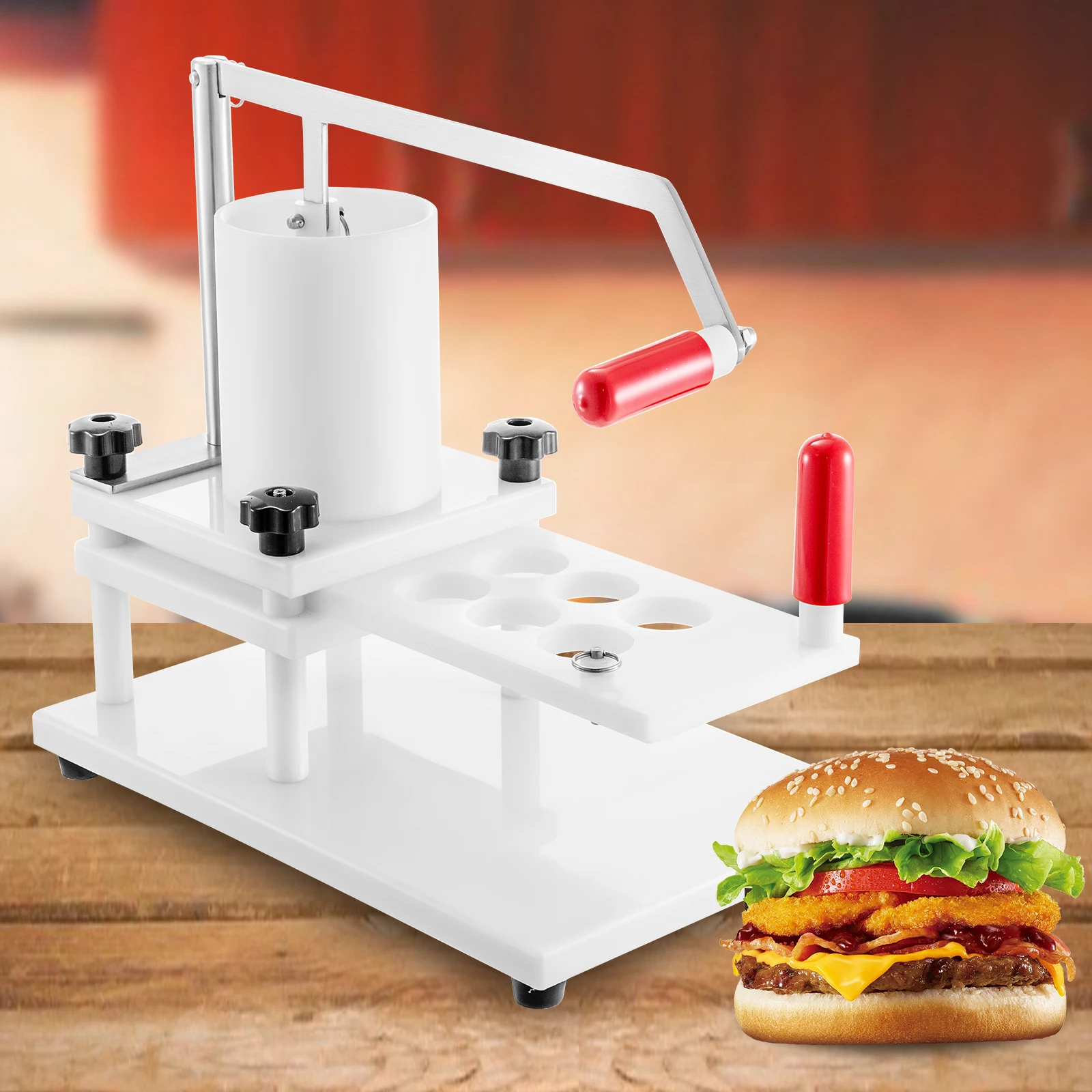 Manual Type Hamburger Patty Maker Machine Burger Patty Making For Restaurant Use